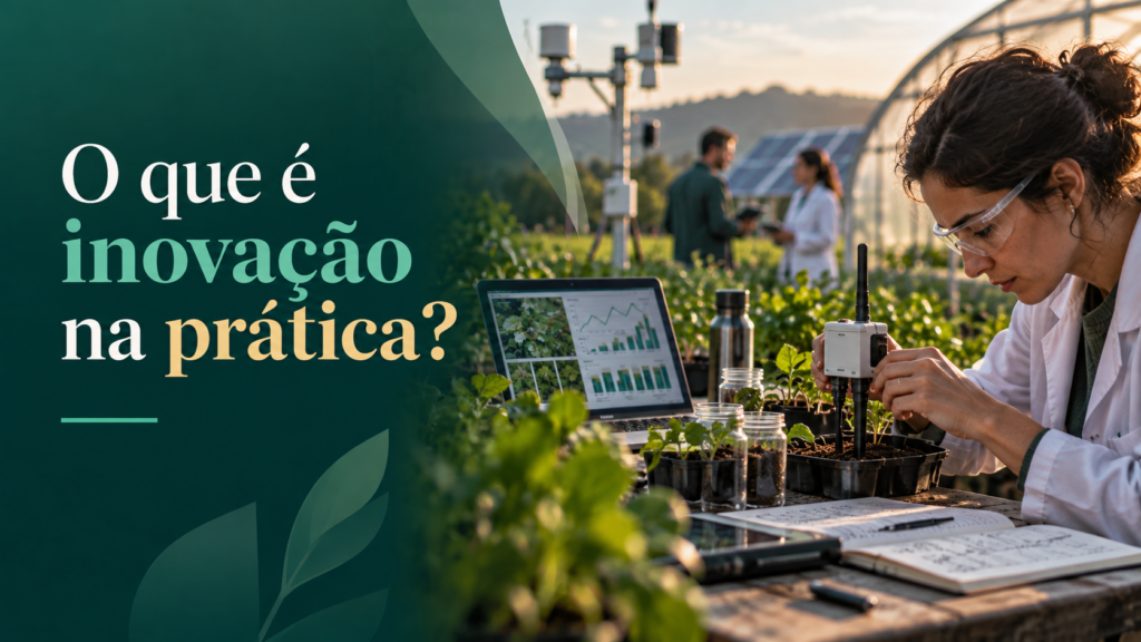 Inovação aplicada em ambiente de pesquisa com tecnologia, experimentação e plantas